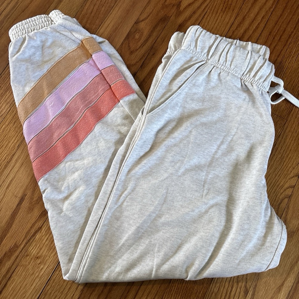 Rip Curl Classic Surf Pants sand beige Cotton Jogger Beach Resort Relaxed NWT S